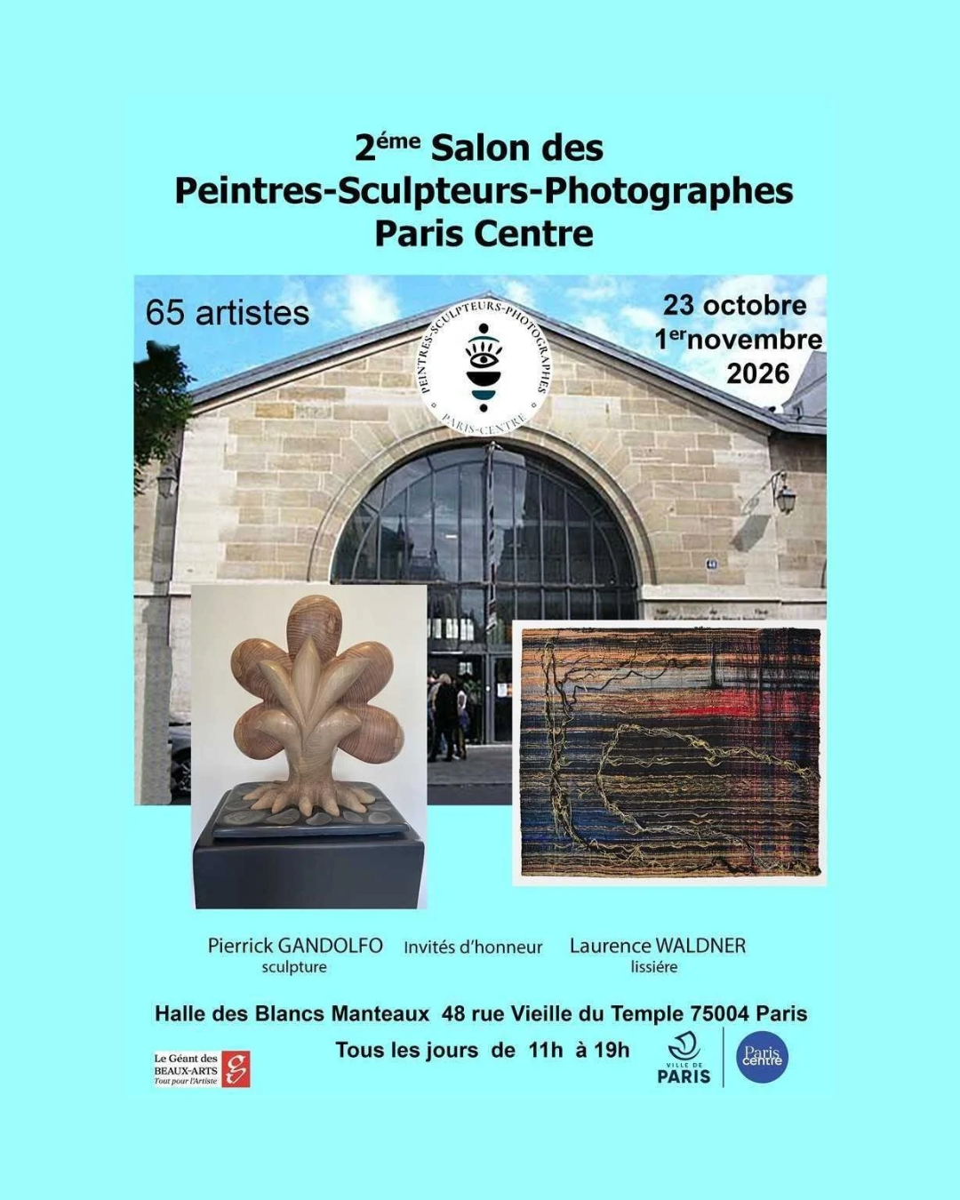 2ème Salon des Peintres-Sculpteurs-Photographes Paris Centre